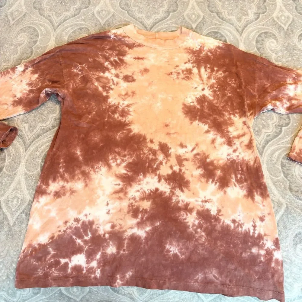 Free People Tie-Dye Long Sleeve Top